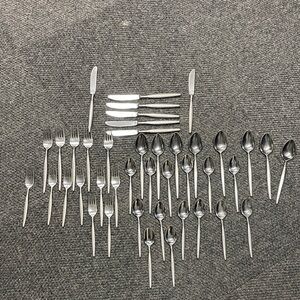 Aalborg Stainless Nasco Japan flatware set silverware 39 pieces forks spoons